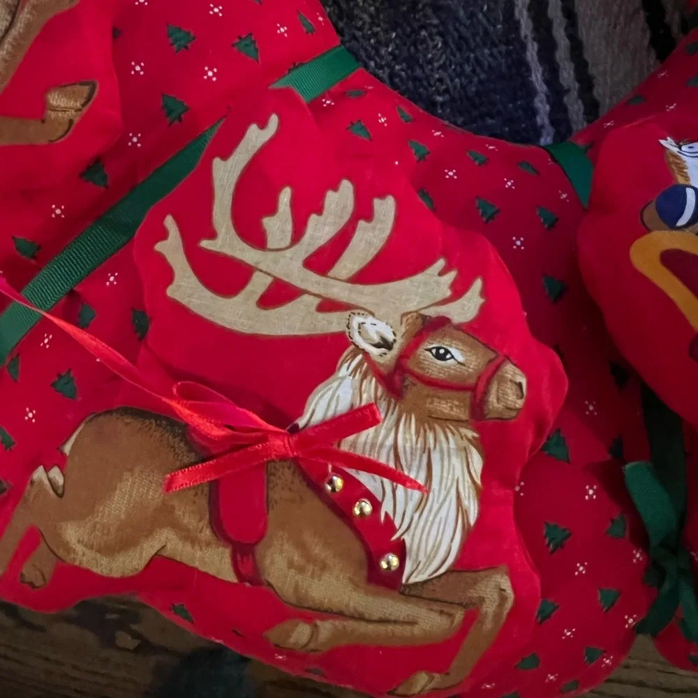 Fabric Christmas wreath